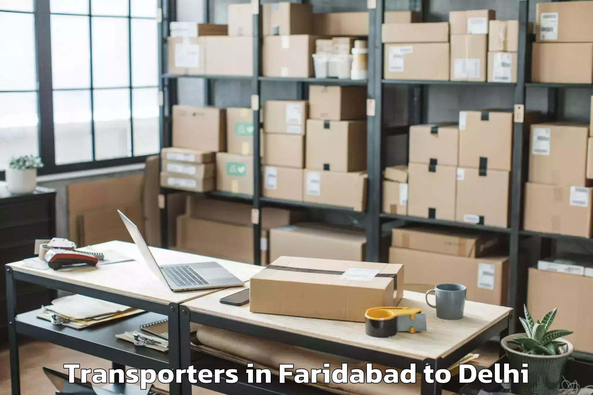 Book Faridabad to Dlf Avenue Mall Transporters Online